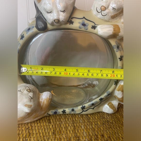 Vintage Louisville Stoneware Cat Fishbowl Holder “Classy Cat” EUC hard to find - Picture 15 of 16